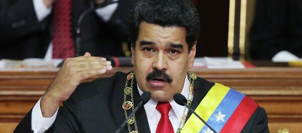 Venezuela's President Nicolas Maduro, speaks during the annual state-of-the-nation address at the National Assembly in Caracas, Venezuela, Wednesday, Jan 21, 2015 - Sputnik Afrique