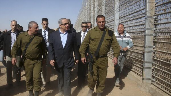 İsrail Başbakanı Benyamin Netanyahu - Ürdün sınırı - Sputnik Afrique