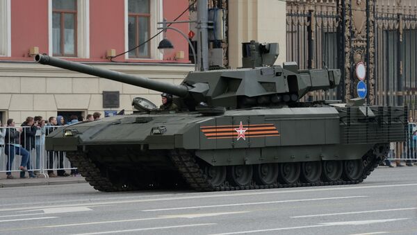 Le char T-14 Armata lors de la répétition de la parade militaire à Moscou - Sputnik Afrique