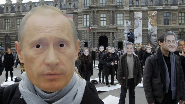 Masque de Vladimir Poutine - Sputnik Afrique