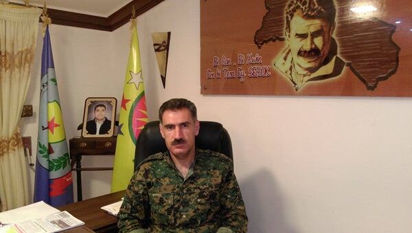Abdo Ibrahim, ministre de la Défence du district kurde d'Afrin - Sputnik Afrique