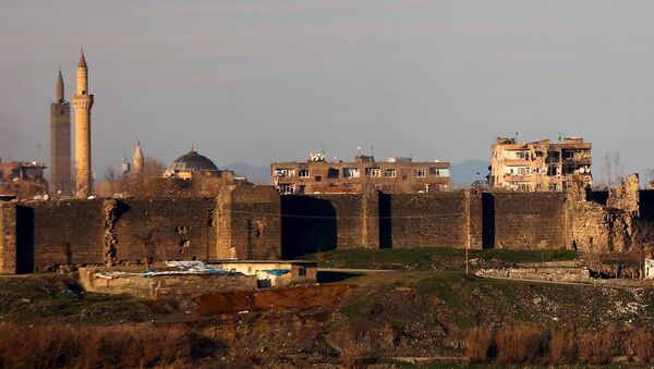 Le quartier de Sur, à Diyarbakir, endommagé lors de l'opération militaire turque - Sputnik Afrique