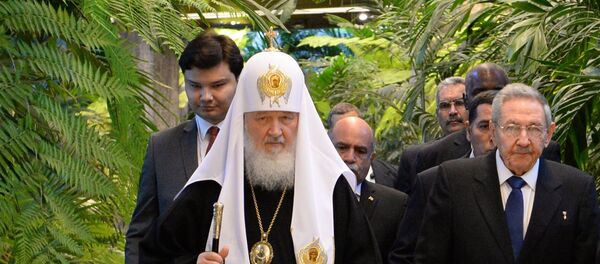 Le Patriarche Kirill a rencontré Raul Castro au Palais de la révolution à la Havane - Sputnik Afrique