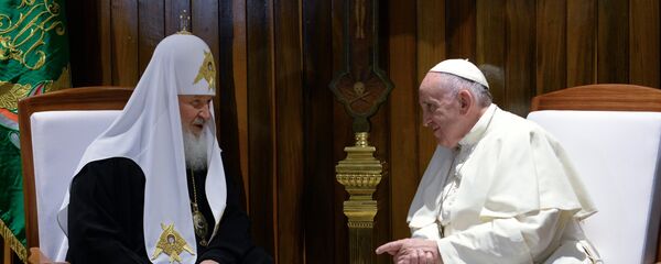Встреча патриарха Московского и всея Руси Кирилла с папой Римским Франциском - Sputnik Afrique