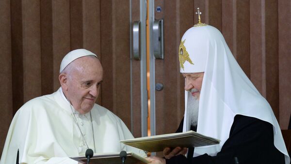 Patriarche Kirill et pape François - Sputnik Afrique