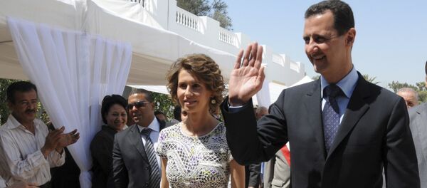 Syrian President Bashar Assad and his wife Asma Assad. (File) Syrian President Bashar Assad and his wife Asma Assad. (File) - Sputnik Afrique
