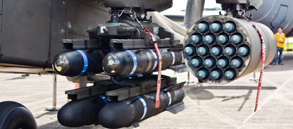 AGM-114 Hellfire Anti-Tank missiles and Hydra 70mm rockets - Sputnik Afrique