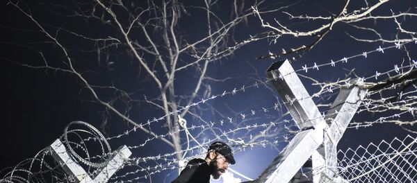 migrant, la frontière gréco-macédonienne - Sputnik Afrique