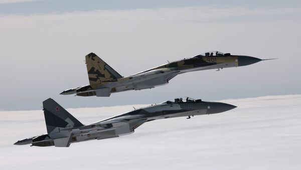 Des chasseurs russes Su-35 - Sputnik Afrique