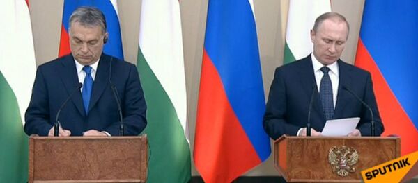 Conférence de presse de Poutine et Orban sur le bilan de leur rencontre - Sputnik Afrique