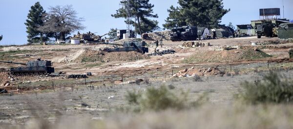 Chars turcs à la frontière syrienne - Sputnik Afrique