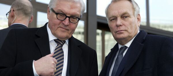 Frank-Walter Steinmeier et Jean-Marc Ayrault - Sputnik Afrique