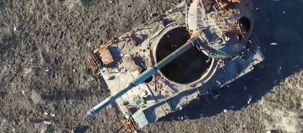 Le drone montre les dégâts du conflit ukrainien sanglant. - Sputnik Afrique