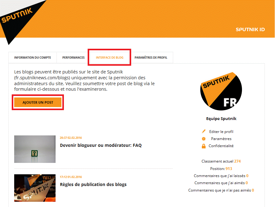 Ajouter un post - Sputnik Afrique