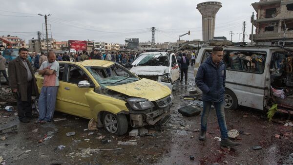 Double attentat à Homs, le 21 février 2016 - Sputnik Afrique