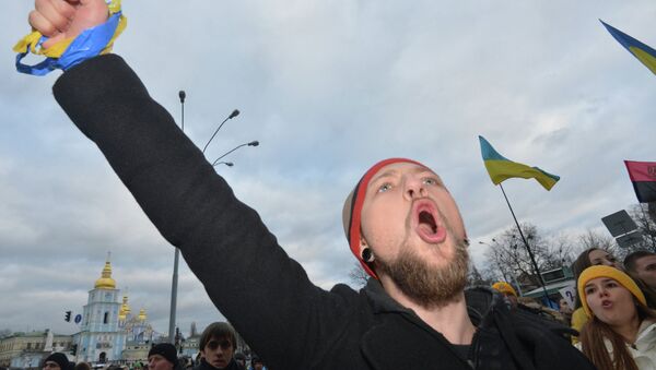 Un meeting de protestation à Kiev - Sputnik Afrique