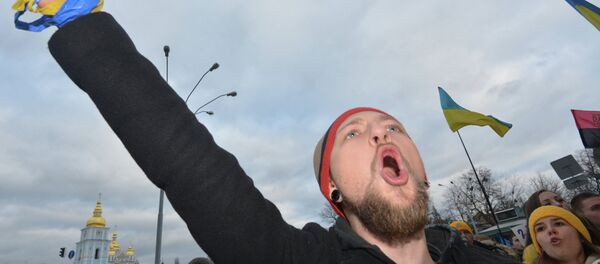 Un meeting de protestation à Kiev - Sputnik Afrique
