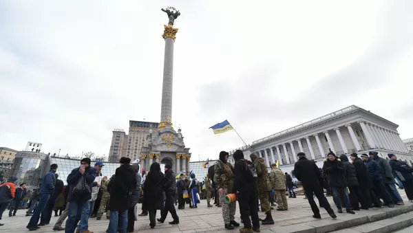 le meeting antigouvernemental, Kiev - Sputnik Afrique