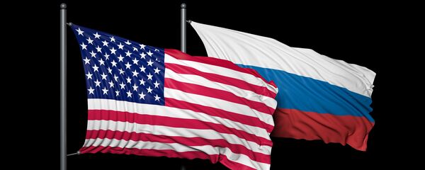 Drapeaux russe et américain - Sputnik Afrique