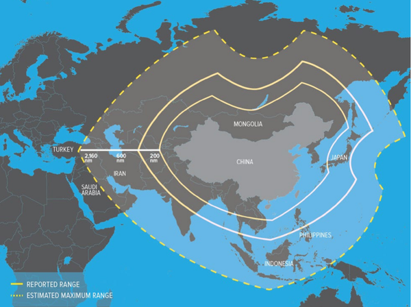 Les territoires menacés par des systèmes chinois A2/AD Les territoires menacés par des systèmes chinois A2/AD - Sputnik Afrique