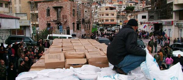Российская гуманитарная помощь доставлена в город Кесаб в сирийской Латакии - Sputnik Afrique