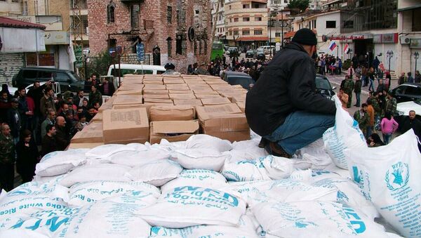 Российская гуманитарная помощь доставлена в город Кесаб в сирийской Латакии - Sputnik Afrique