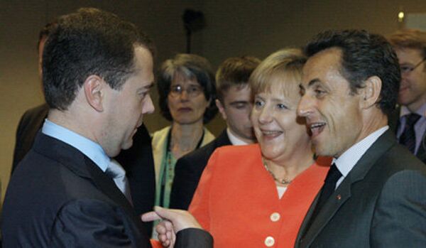 Medvedev arrive à Deauville pour un sommet tripartite - Sputnik Afrique