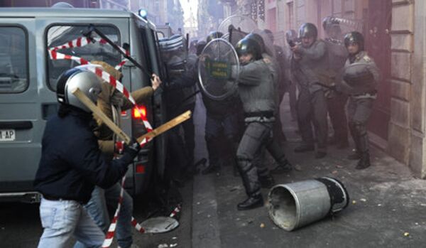 Les manifestations à Rome ont fait une quarantaine de blessés - Sputnik Afrique