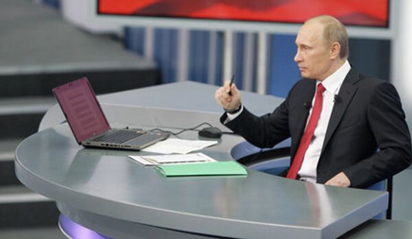 Vladimir Poutine s’est entretenu en direct avec les citoyens - Sputnik Afrique