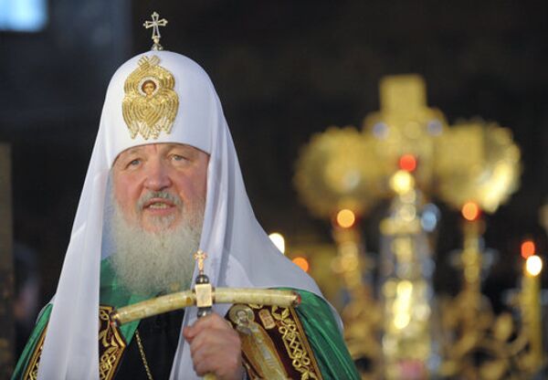 Sur la photo : le patriarche de Moscou et de toutes les Russies Cyrille. - Sputnik Afrique
