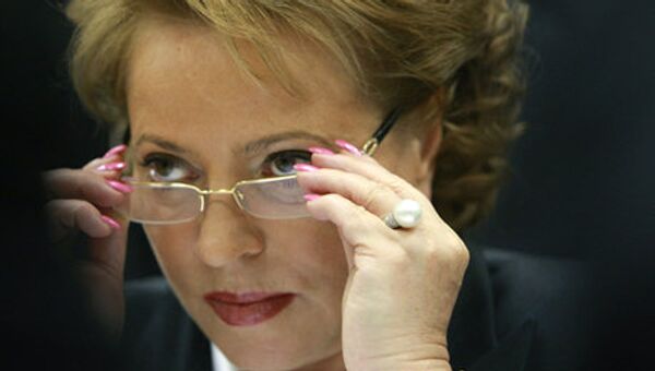 La gouverneure de Saint-Pétersbourg Valentina Matvienko a accepté de se faire élire au Conseil de Fédération - Sputnik Afrique