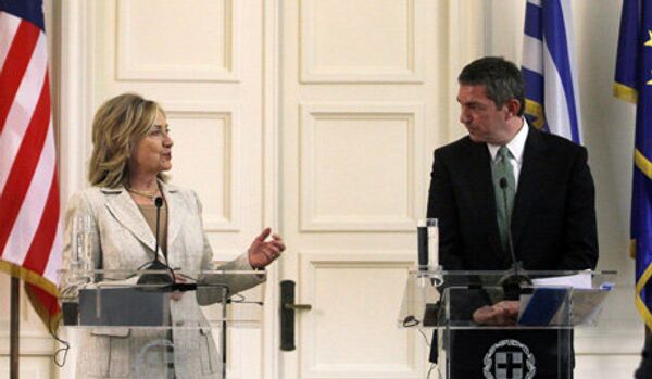 Grèce: Washington soutient les efforts de sortie de la crise (Clinton) - Sputnik Afrique