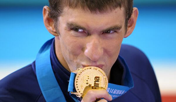 Nageur américain Michael Phelps à Moscou - Sputnik Afrique