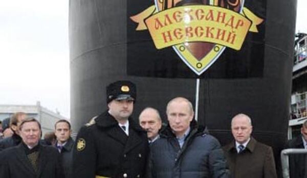 Vladimir Poutine félicite les sous-mariniers - Sputnik Afrique