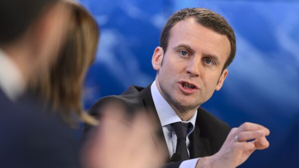 Le ministre français de l'Economie Emmanuel Macron - Sputnik Afrique