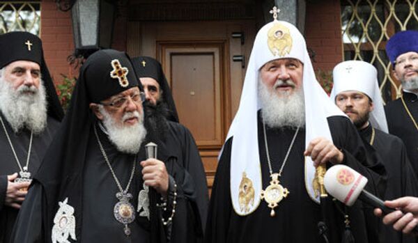 Les patriarches de Russie et de Géorgie à Moscou - Sputnik Afrique