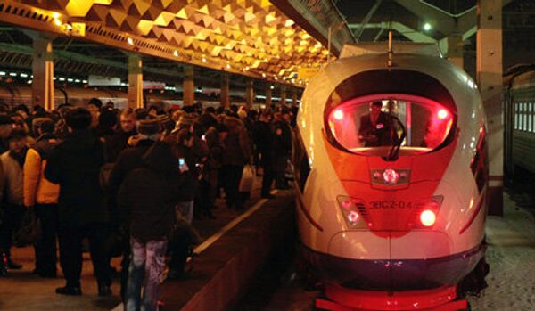 Russie: 5-millions de voyageurs pour le train Sapsan - Sputnik Afrique