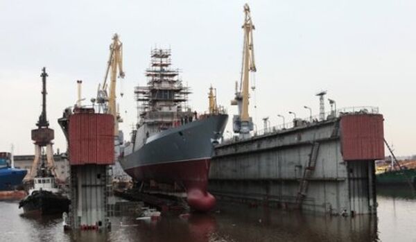 Deux navires de la marine russe mis en chantier à Saint-Pétersbourg - Sputnik Afrique