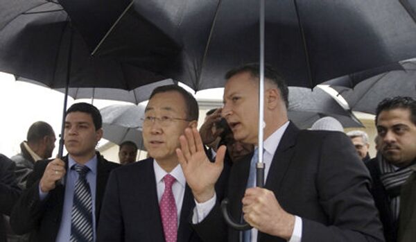 Proche-Orient: Ban Ki-moon attaqué par des chaussures et des pierres - Sputnik Afrique