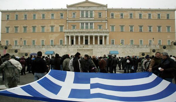 Grèce: deux manifestations contre l’accord avec l’UE sur le crédit - Sputnik Afrique
