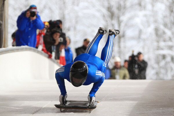 Nouvelle piste de bobsleigh testée à Krasnaïa Poliana - Sputnik Afrique