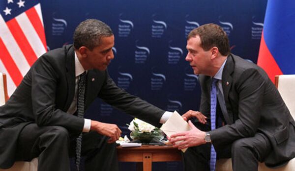 Un tête-à-tête Medvedev-Obama à Séoul - Sputnik Afrique