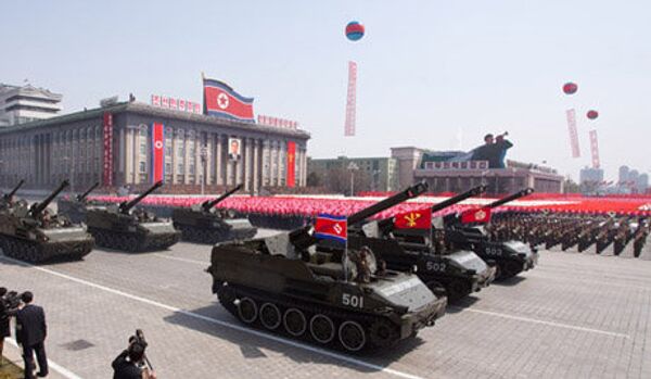 Grand défilé militaire à Pyongyang - Sputnik Afrique
