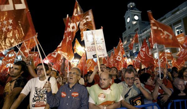 Des manifestations contre les mesures d'austérité se sont déroulées en Espagne - Sputnik Afrique