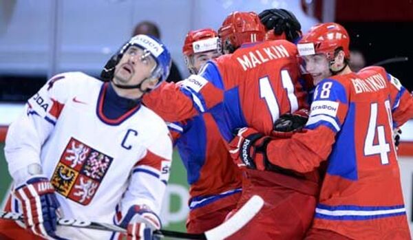 Championnat du Monde de hockey 2012 : la Russie a battu la République tchèque - Sputnik Afrique