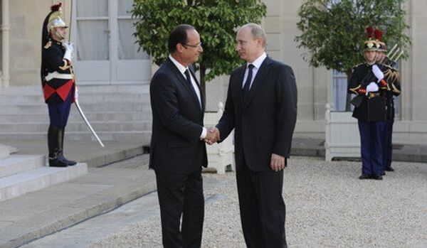 Poutine est arrivé à Paris pour rencontrer Hollande - Sputnik Afrique