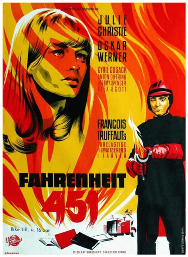 Sur la photo : l’ affiche du film « 451 degrés Fahrenheit ». - Sputnik Afrique