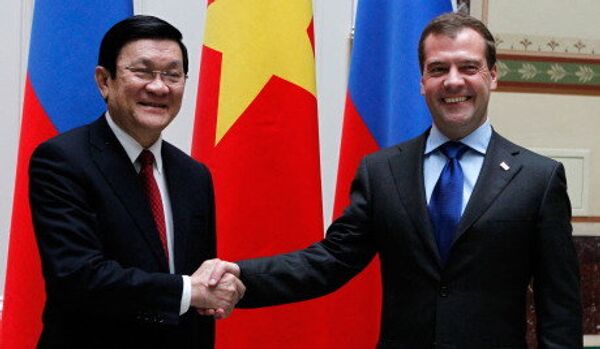 Medvedev a rencontré le président du Vietnam - Sputnik Afrique