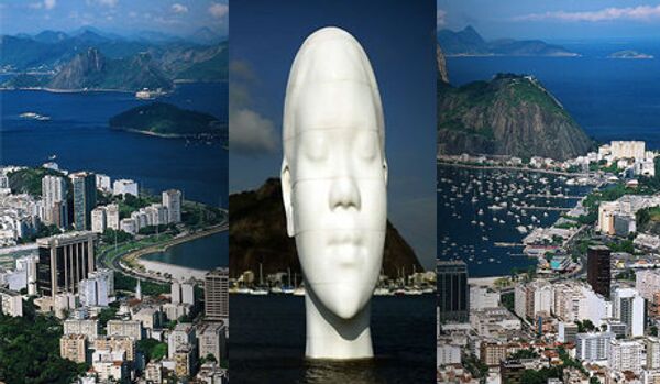 Une tête de 12 mètres de haut installée sur une plage de Rio de Janeiro - Sputnik Afrique