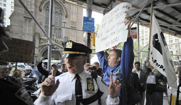 Des militants d’Occupy Wall Street arrêtés à New York - Sputnik Afrique